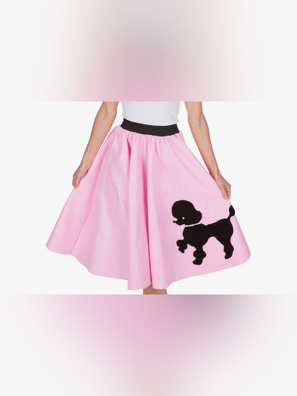 Kidcostumes Adult 50s Poodle Skirt Costume Pink One Size NWT Halloween Dress-Up